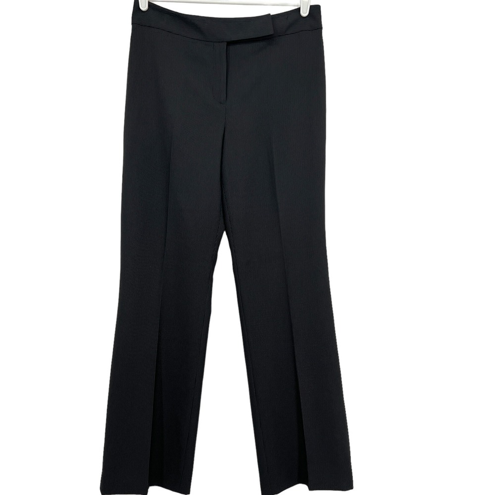 NWOT Women's Wide Leg Full Lined Dress Pants Size 8 Mid Rise Black Unbranded